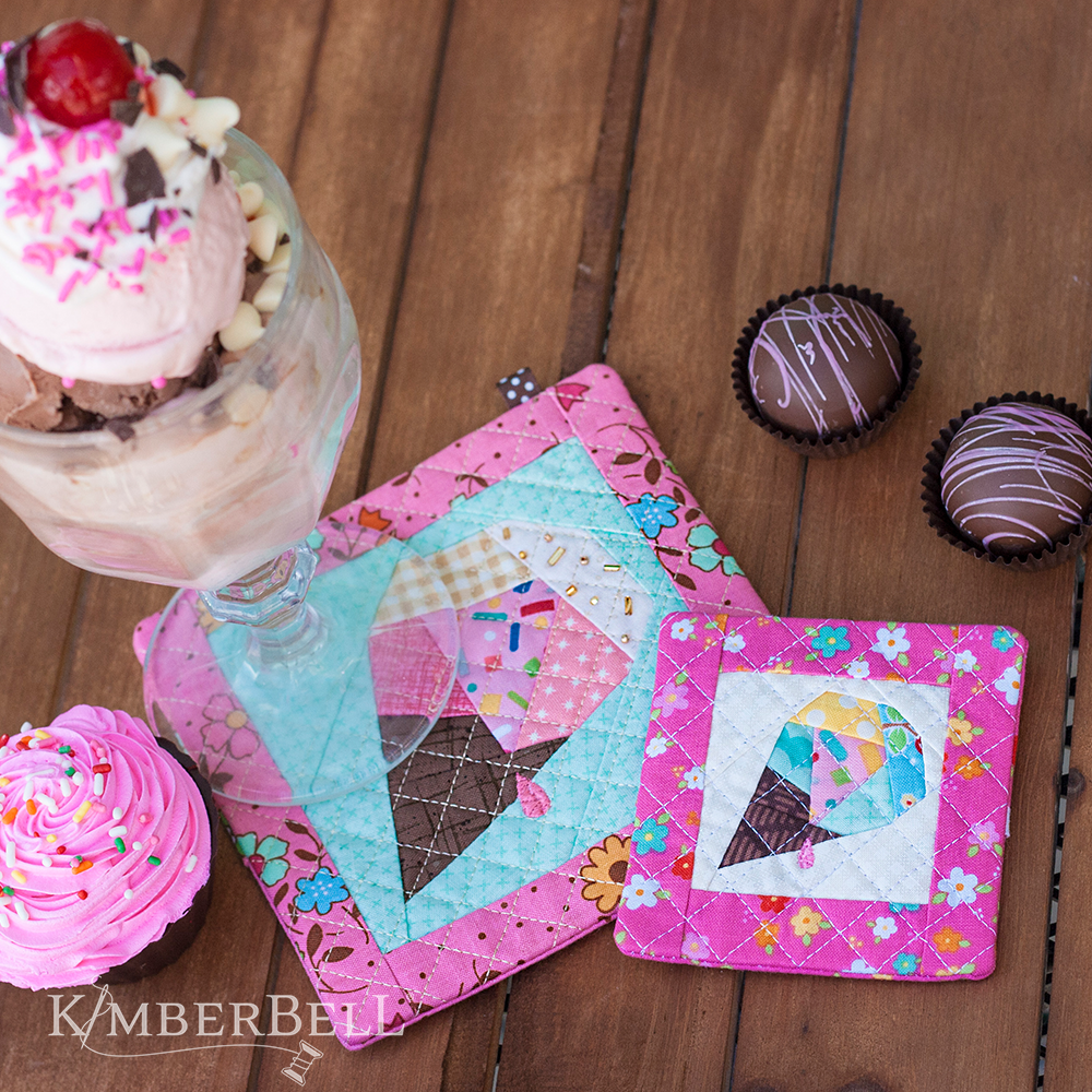 Machine Embroider by Number: Ice Cream Cone