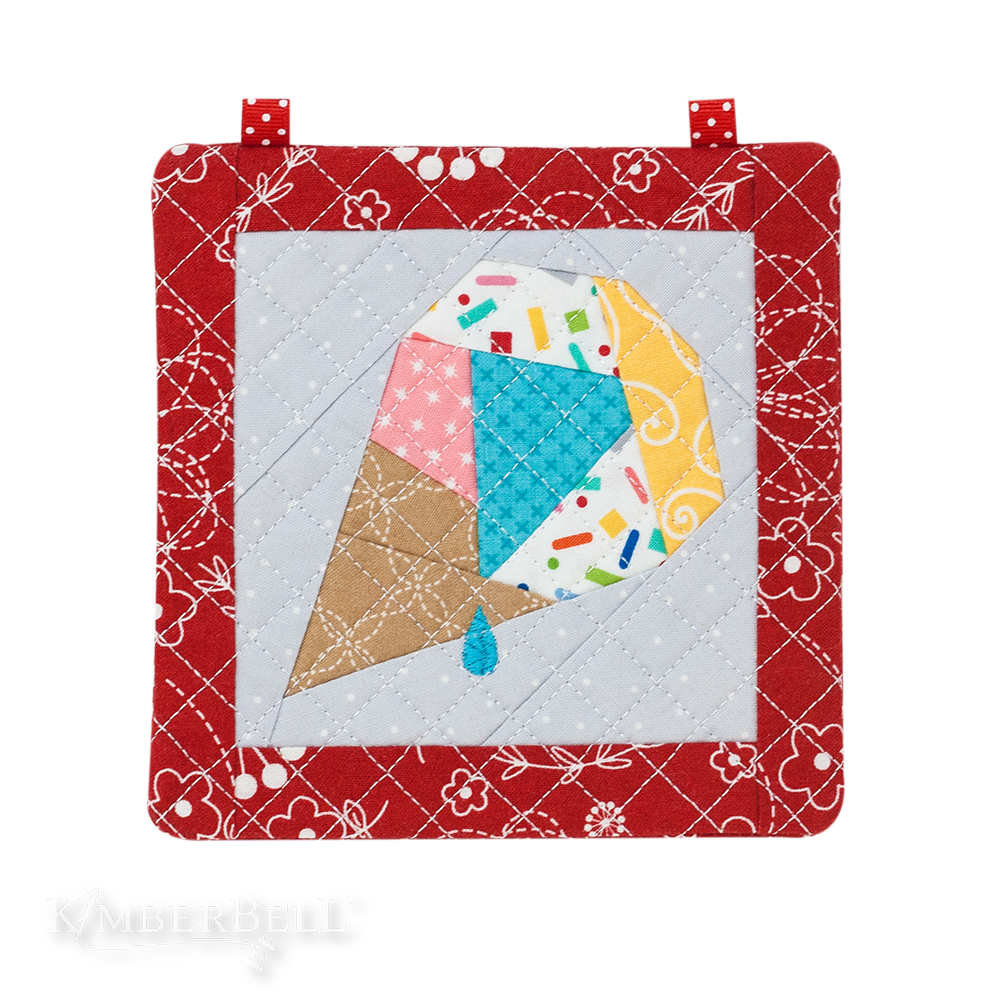 Machine Embroider by Number: Ice Cream Cone