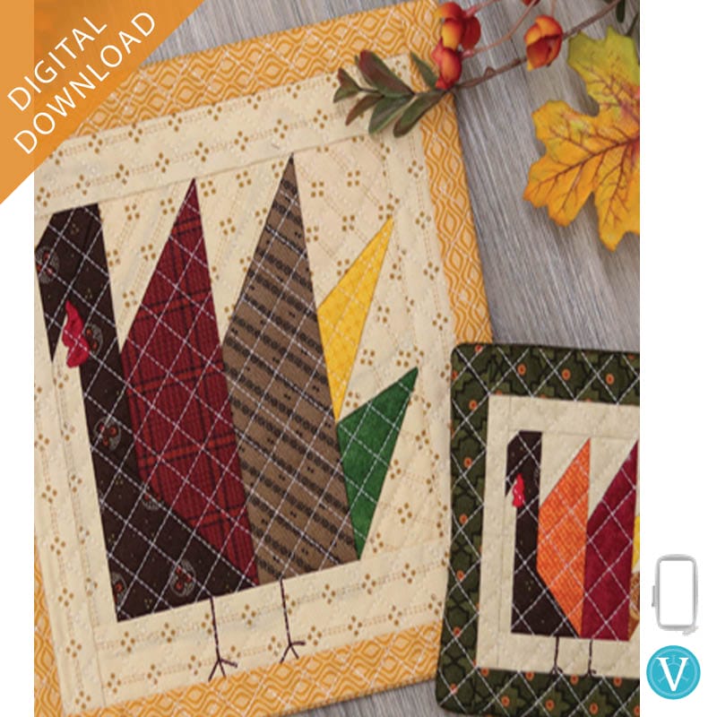 KDVT1028 Machine Embroider by Number: Turkey