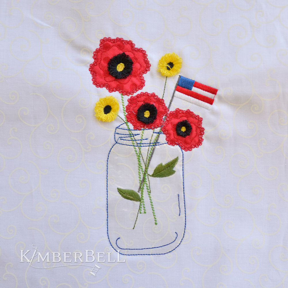 Fun with Fringe: Jars of Seasonal Flowers