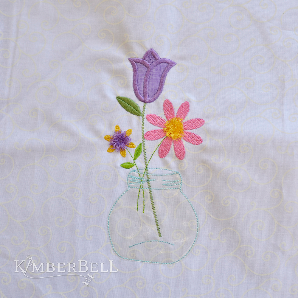 Fun with Fringe: Jars of Seasonal Flowers