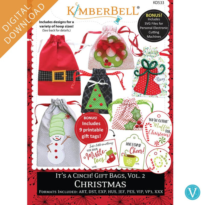 KDVT1102 It's A Cinch Christmas Gift Bags