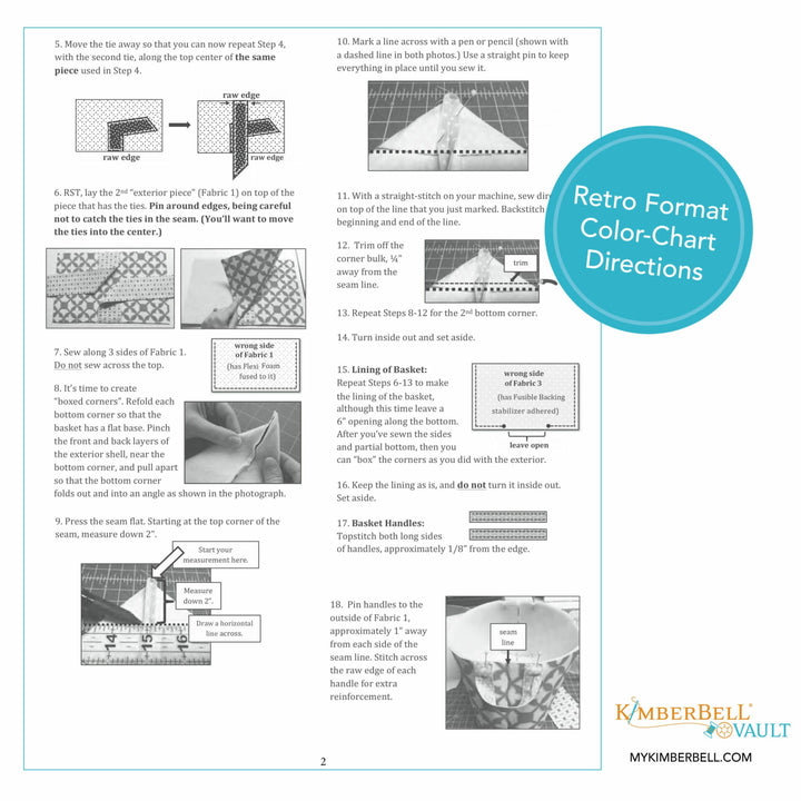 Loves Me Knot Basket, Sewing