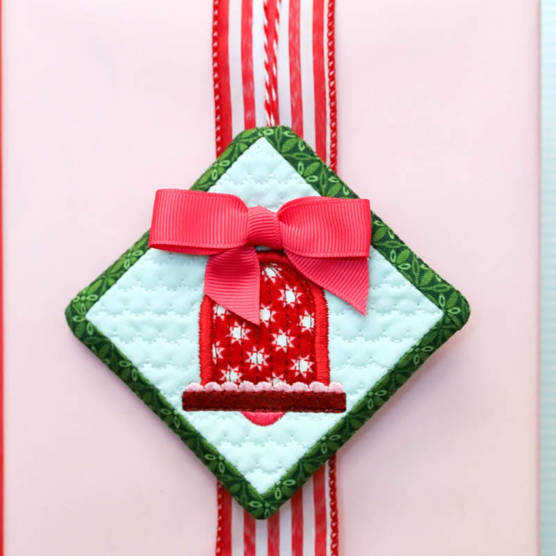 Top It With a Bow Quilty Ornaments - Machine Embroidery Project Kit