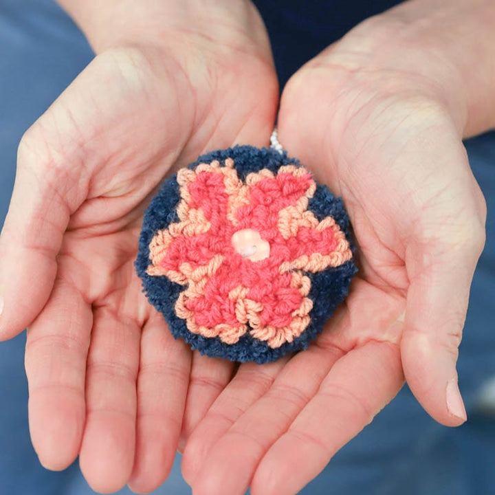 Hello Daisy Key Chain Punch Needle Kit