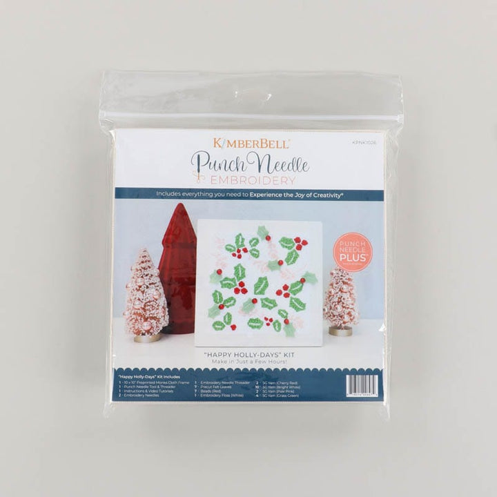Happy Holly Days Punch Needle Plus Kit