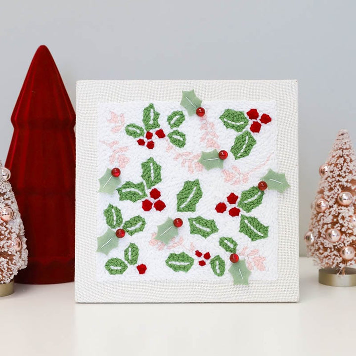 Happy Holly Days Punch Needle Plus Kit