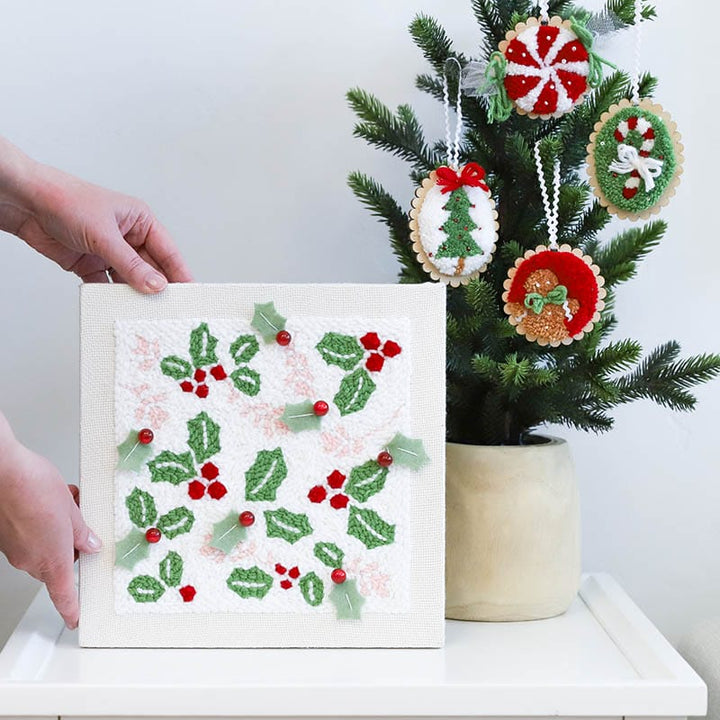 Happy Holly Days Punch Needle Plus Kit