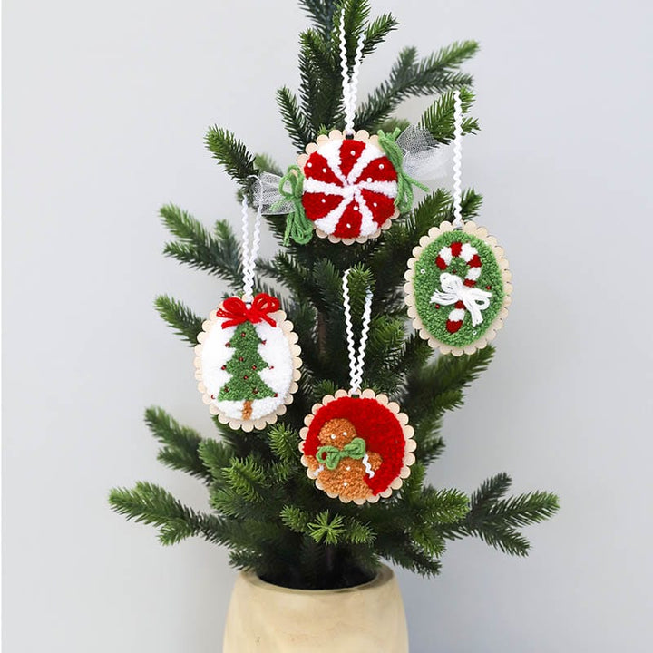 Cozy Christmas Ornaments Punch Needle Plus