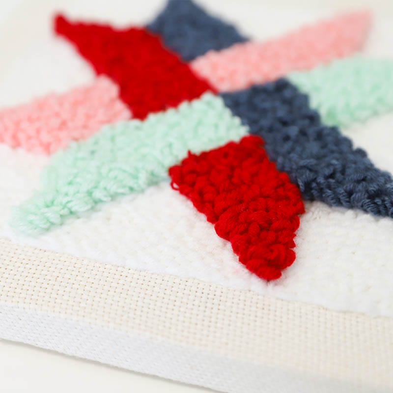 Woven Star Punch Needle Kit