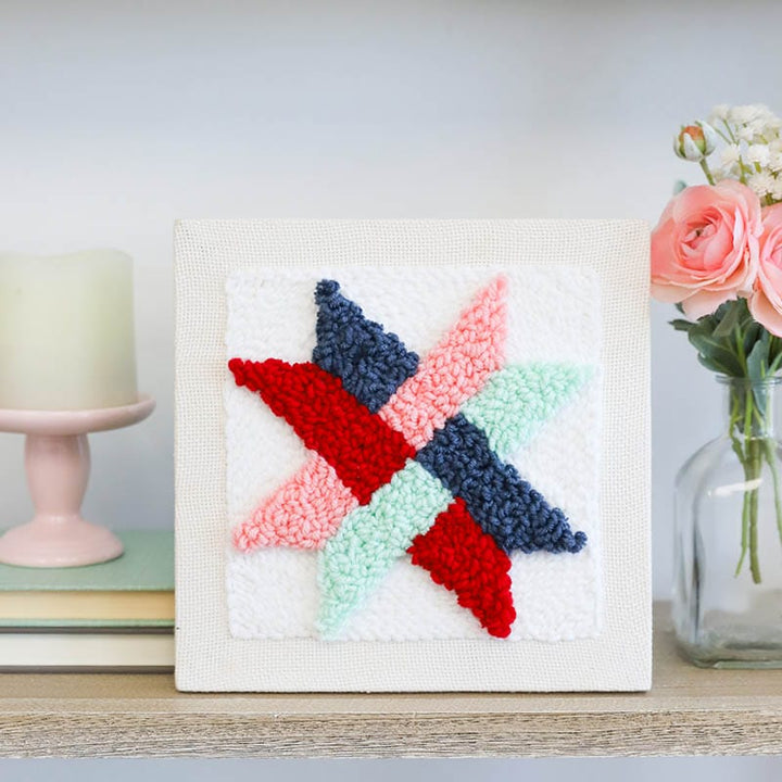 Woven Star Punch Needle Kit