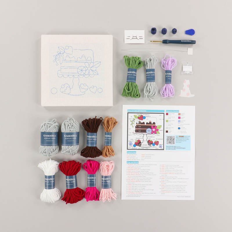 A Piece of Cake Punch Needle Plus Embroidery Kit