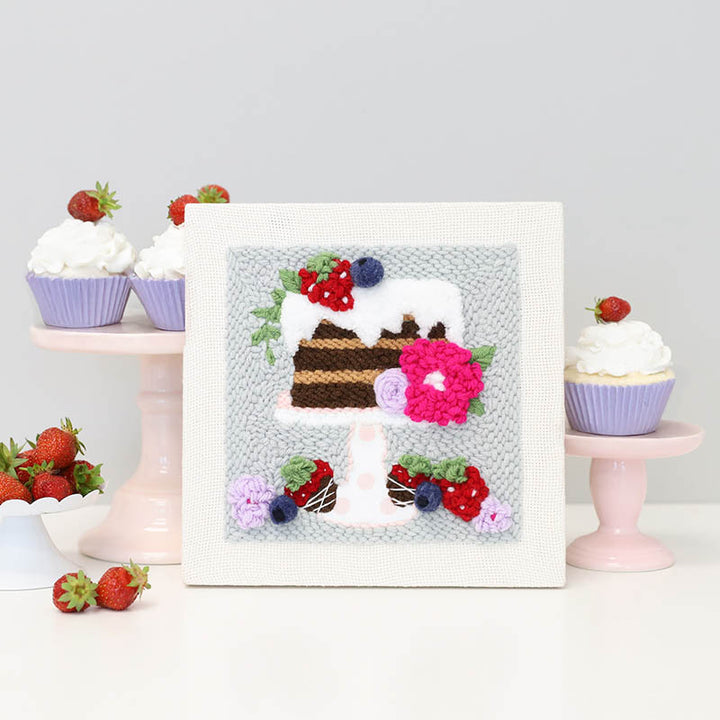 A Piece of Cake Punch Needle Plus Embroidery Kit