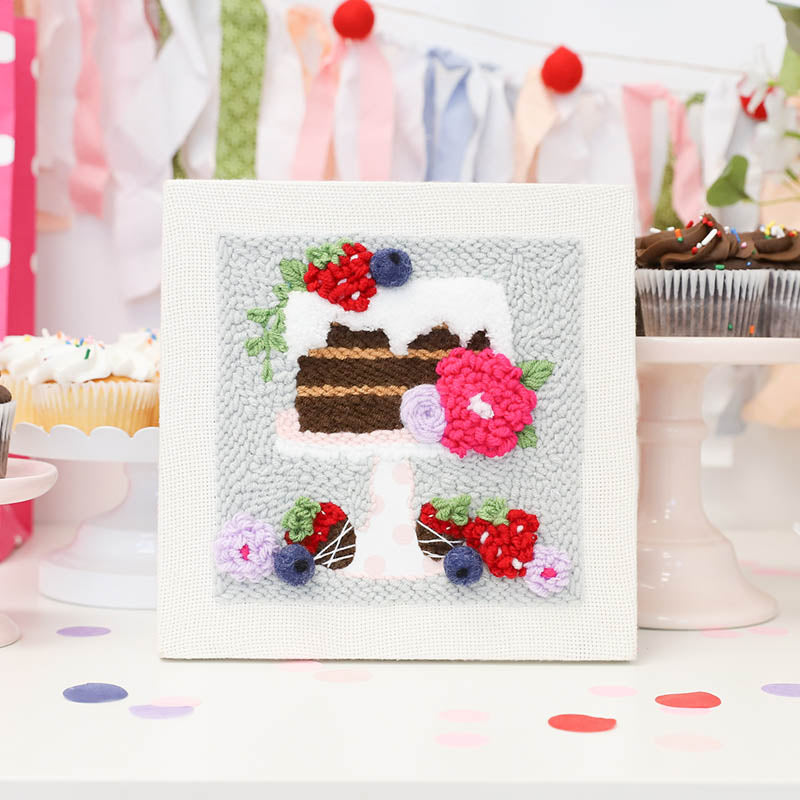 A Piece of Cake Punch Needle Plus Embroidery Kit