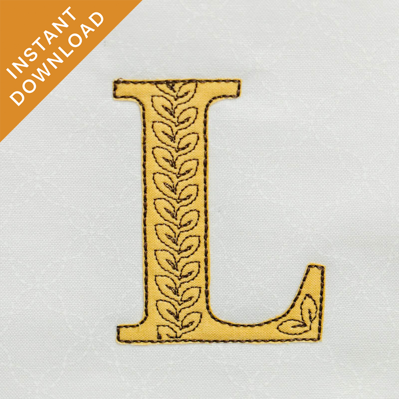 Leafy Vine Alphabet - L