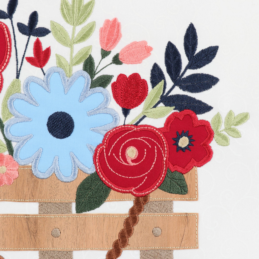 Country Blooms Applique Large Scale Design (Digital Download)