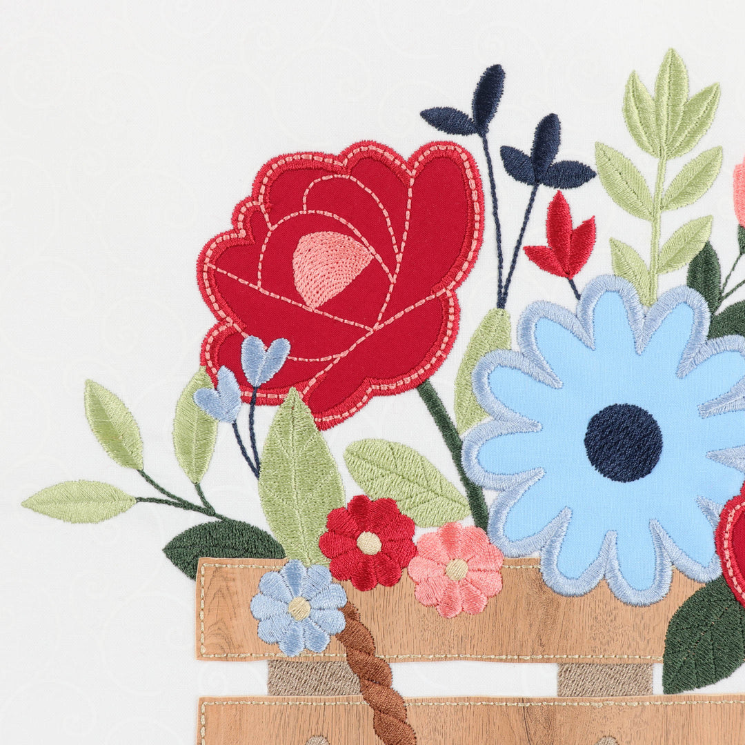 Country Blooms Applique Large Scale Design (Digital Download)