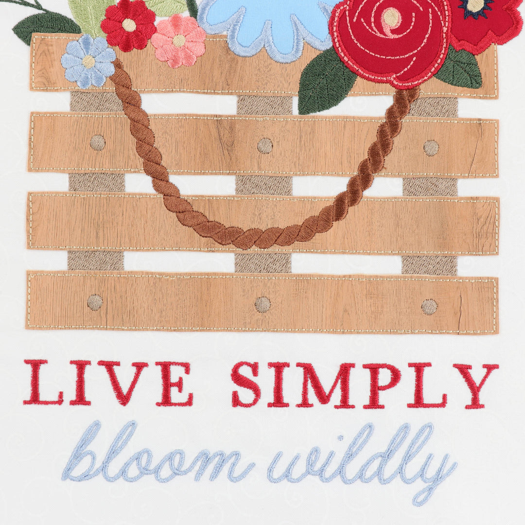 Country Blooms Applique Large Scale Design (Digital Download)