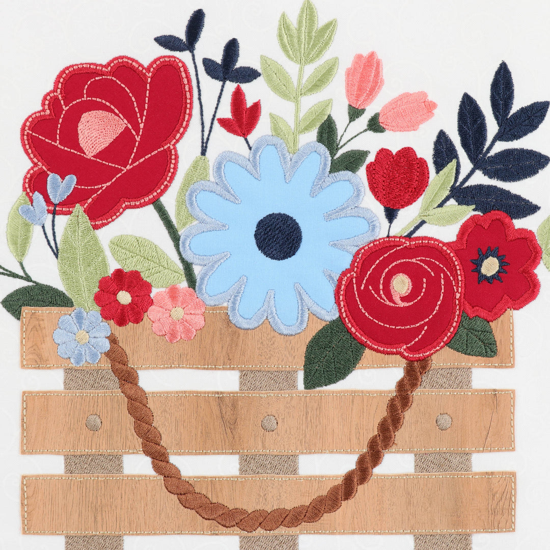 Country Blooms Applique Large Scale Design (Digital Download)