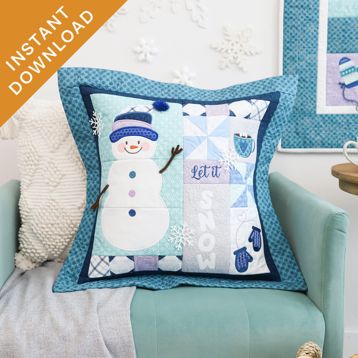 Let it Snow 22" Pillow (Digital Download)
