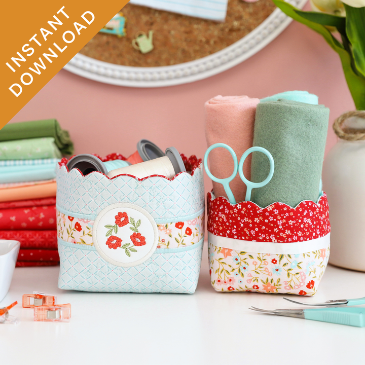 Sweet Scalloped Baskets (Digital Download)