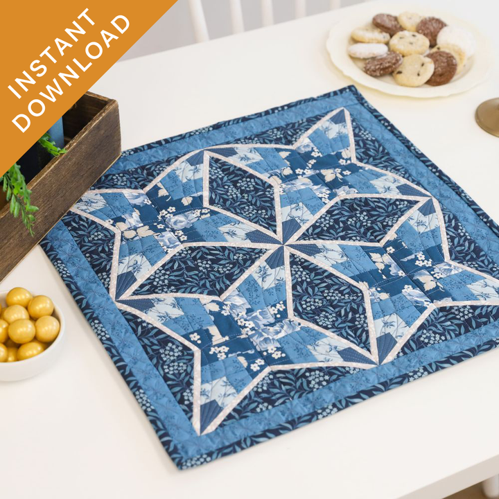 August 2026 Basket Weave Block (Digital Download)