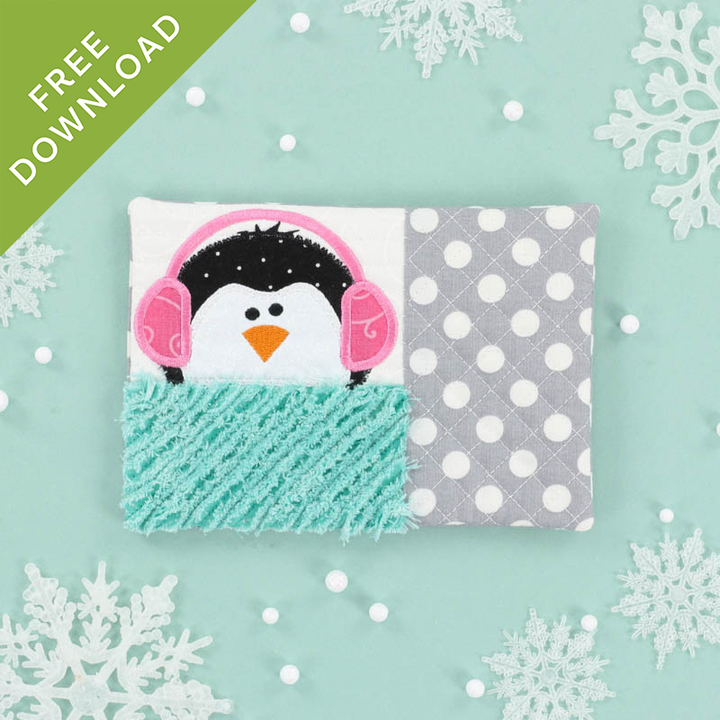 Warm and Whimsical Penguin Mug Rug (Free Download)
