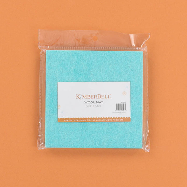 Wool Mat, Aqua, 6x6
