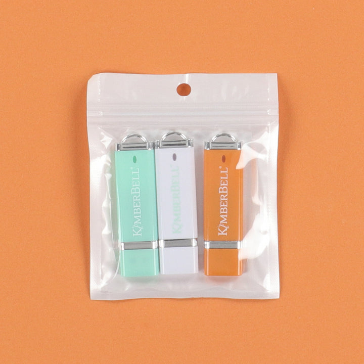 3 Pack USB: Mint, Orange, White