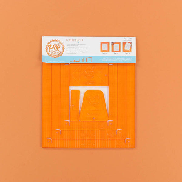 Orange Pop Rulers, Rectangle Set