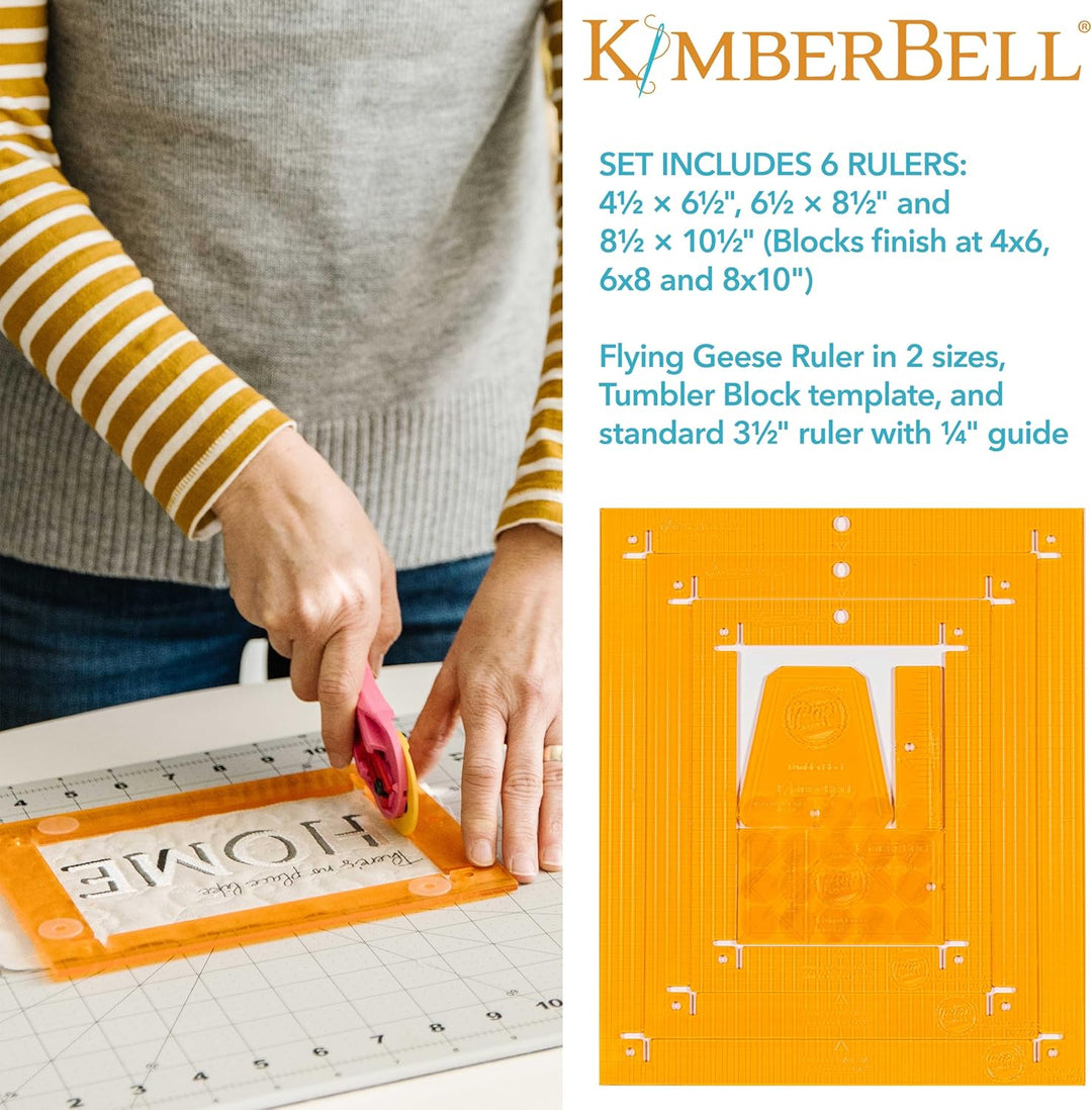 Orange Pop Rulers, Rectangle Set