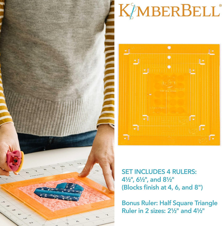 Orange Pop Rulers, Square Set