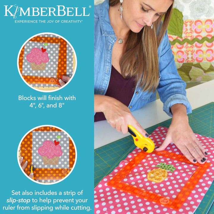 Orange Pop Rulers, Square Set