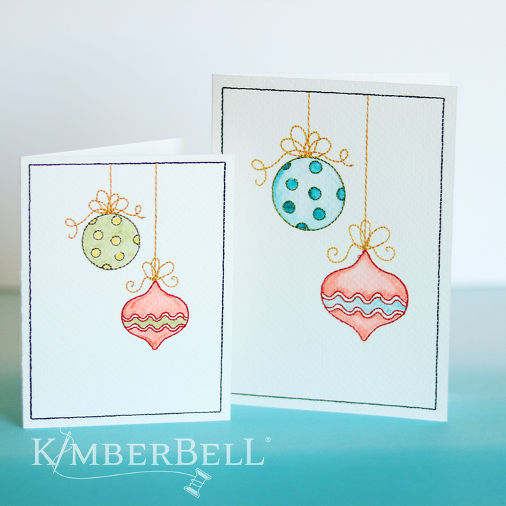 Embroidered Cards: Watercolor Wishes