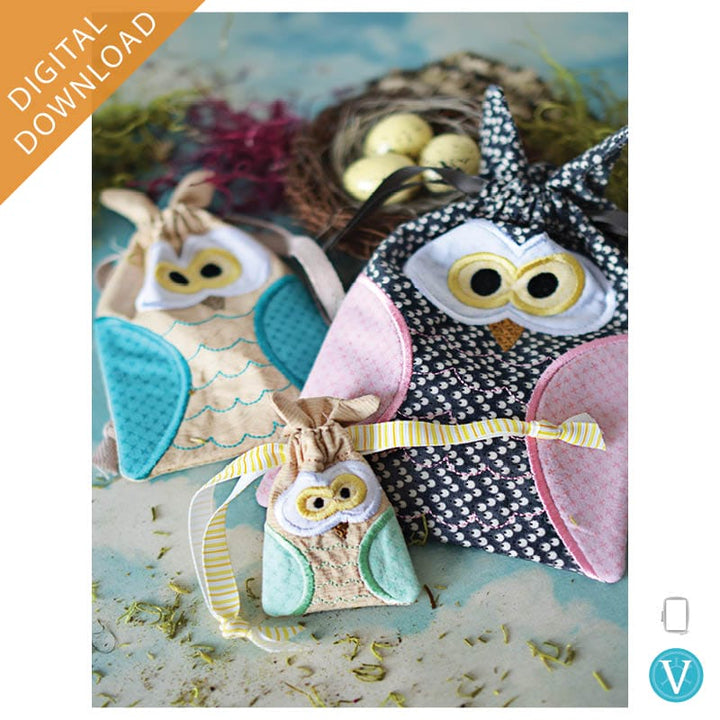 KDVT1066 Owl Cinch Gift Bag