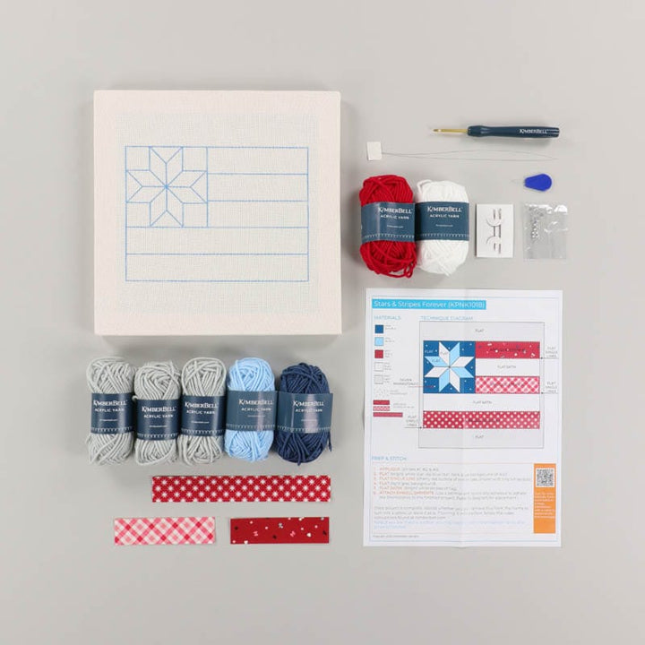 Stars & Stripes Forever Punch Needle Plus Kit