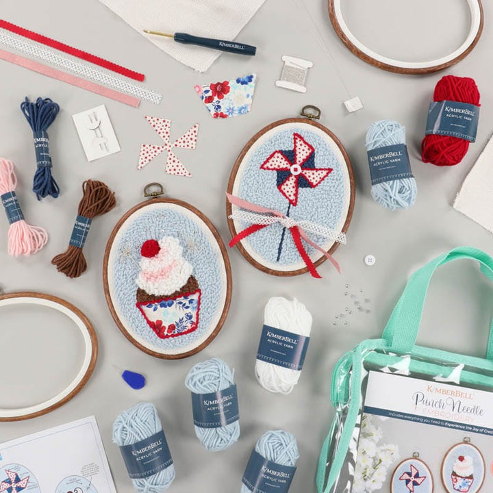 Patriotic Party! Punch Needle Plus Embroidery Kit