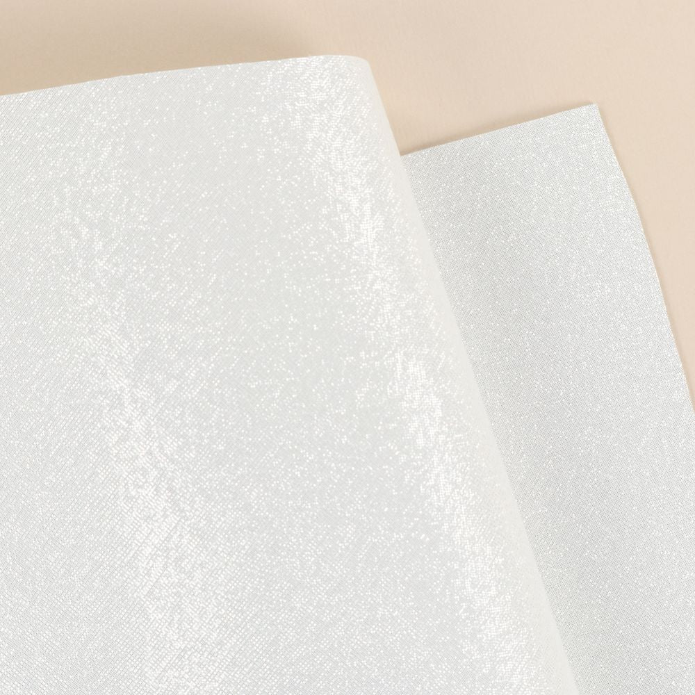 Pearl Shimmer Embroidery Leather