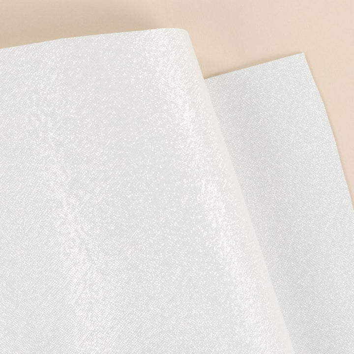 Pearl Shimmer Embroidery Leather