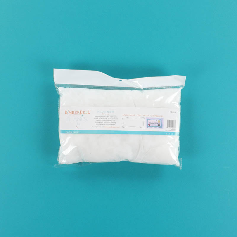 Pillow Insert 9x5 in packaging on a teal background