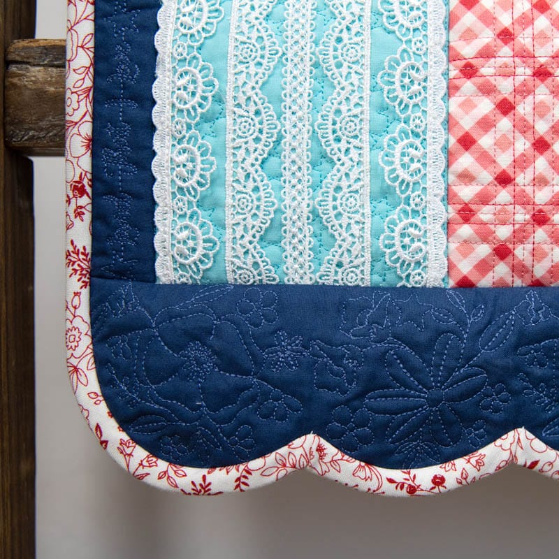 Star-Spangled Beauty Ladder Quilt