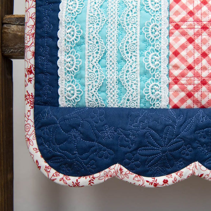 Star-Spangled Beauty Ladder Quilt