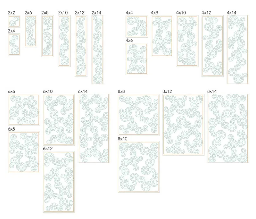 December 2024 Circling Geese Block (Digital)