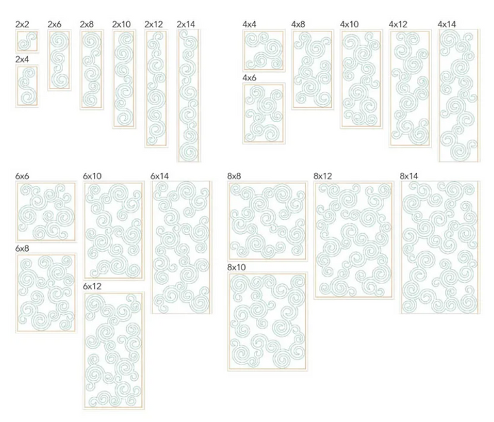 December 2024 Circling Geese Block (Digital)