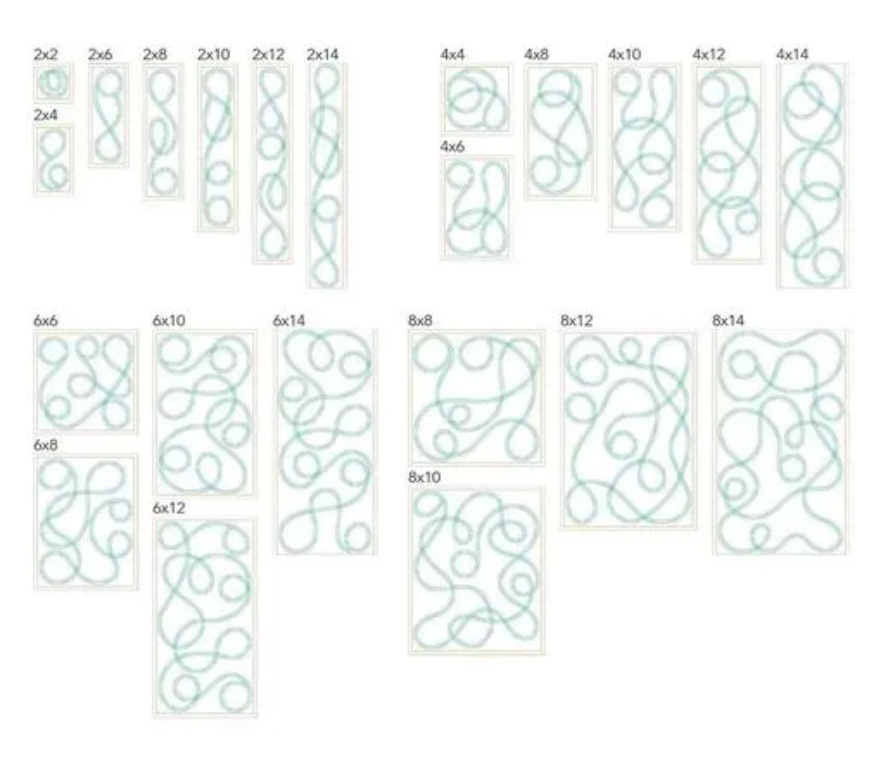 March 2024 Drunkards Path Block (Digital)