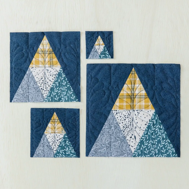 October 2023 Stacked Triangles Block (Digital)