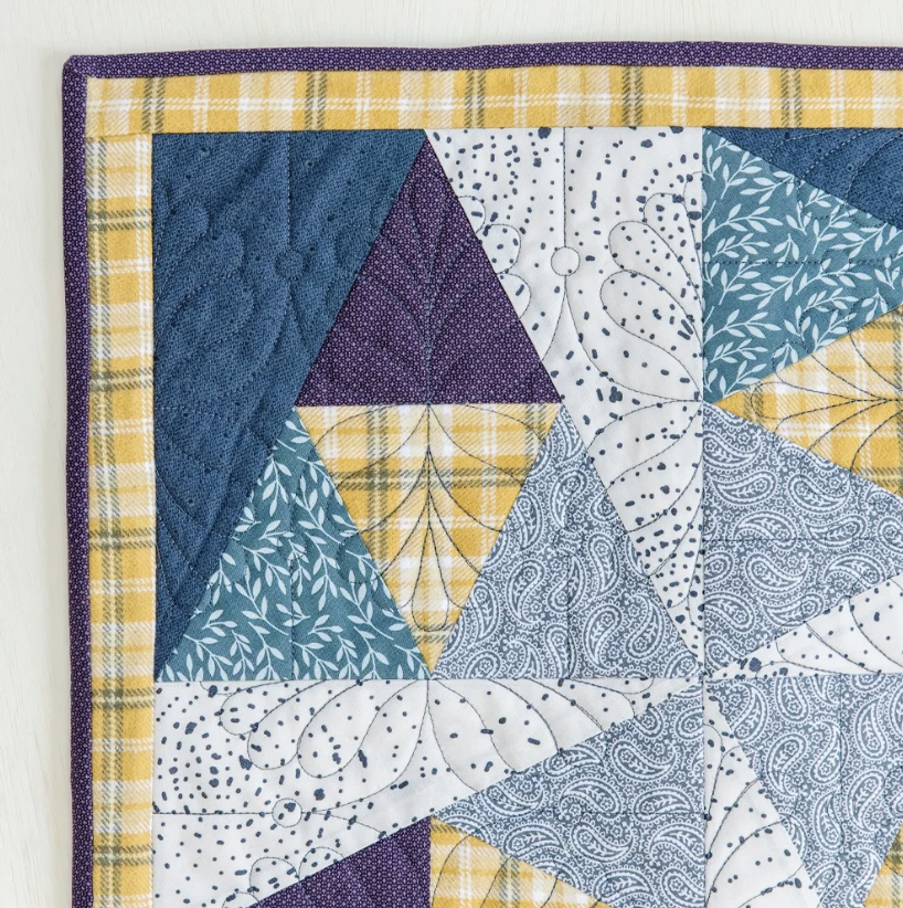 October 2023 Stacked Triangles Block (Digital)