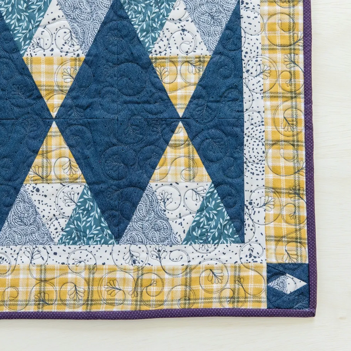 October 2023 Stacked Triangles Block (Digital)