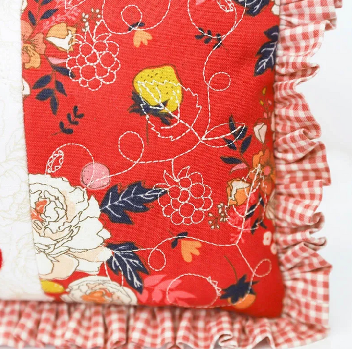 July 2025 Summer Ruffled Pillow *Digital Files Included*