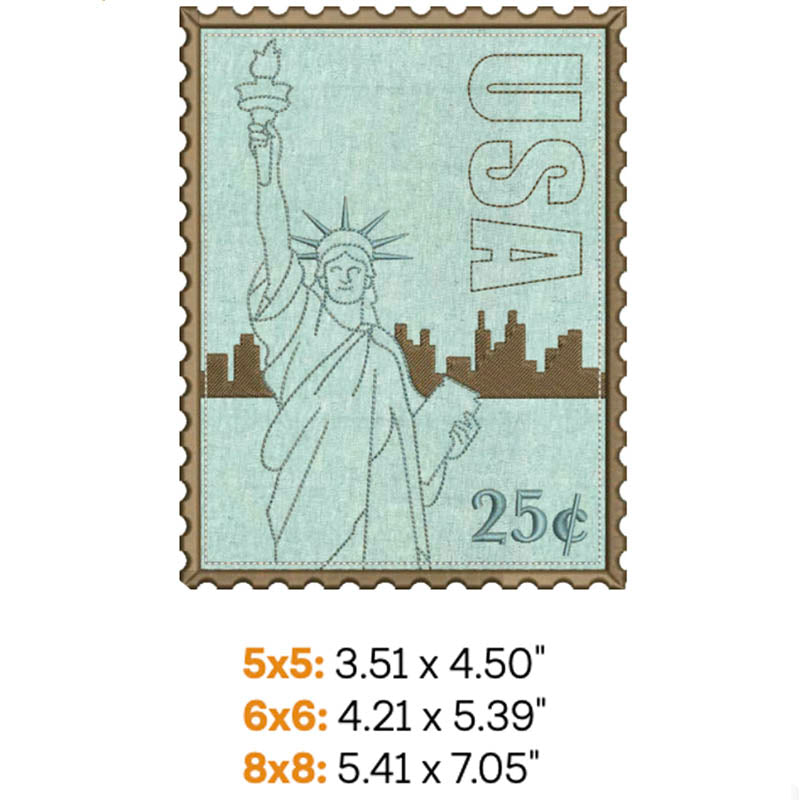 Travel Stamp Applique 1 (Digital Download)